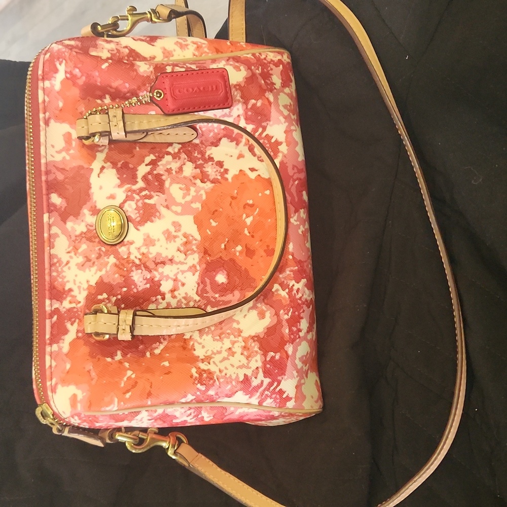 Floral Coach purse